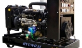 Дизельный генератор 110 квт Hyundai DHY150KE открытый (на раме) с АВР - новый